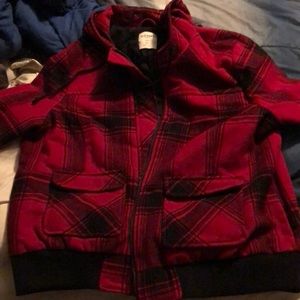 Old Navy wool plaid jacket